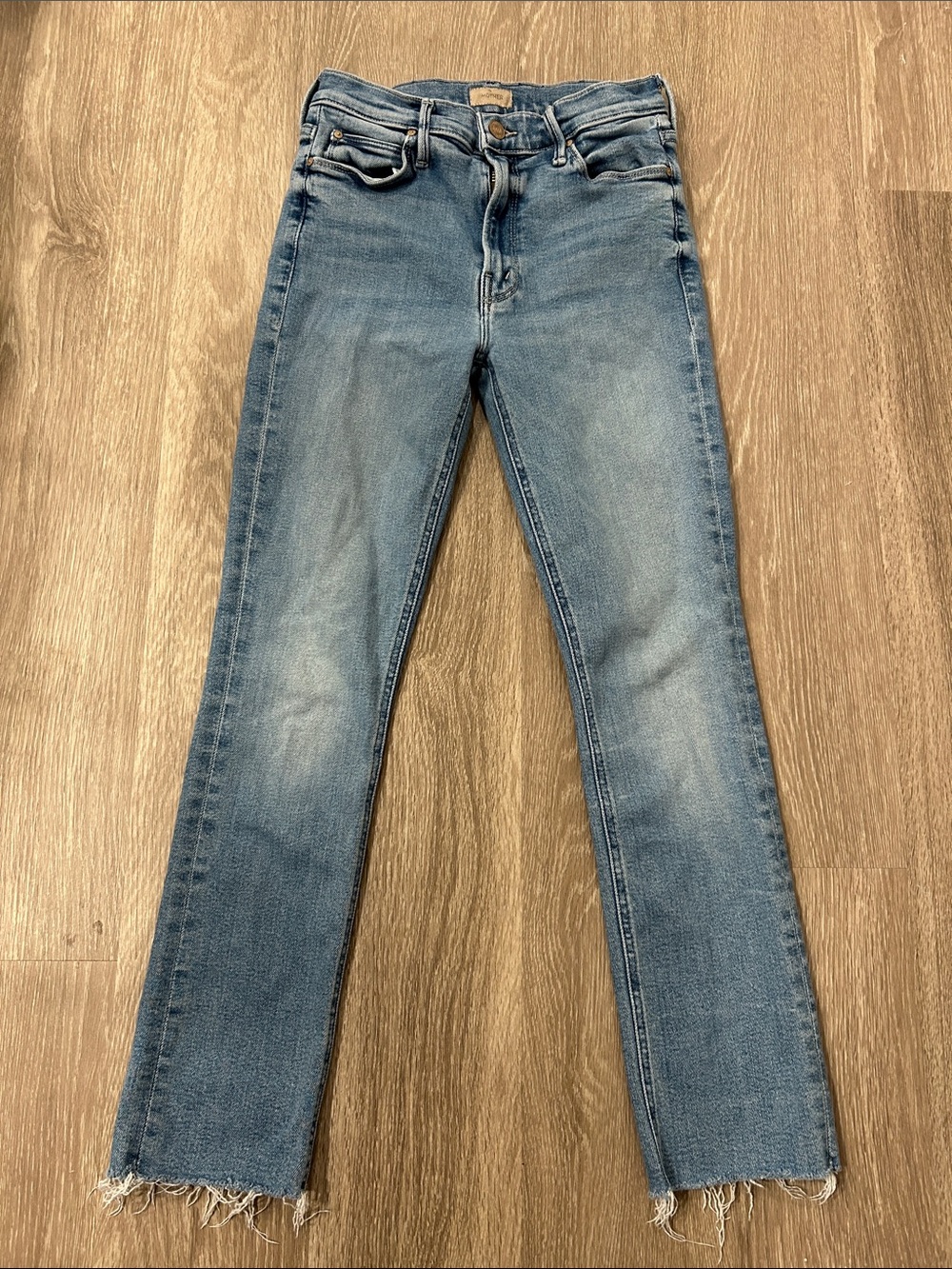MOTHER - The Mid Rise Dazzler Ankle Fray Jeans